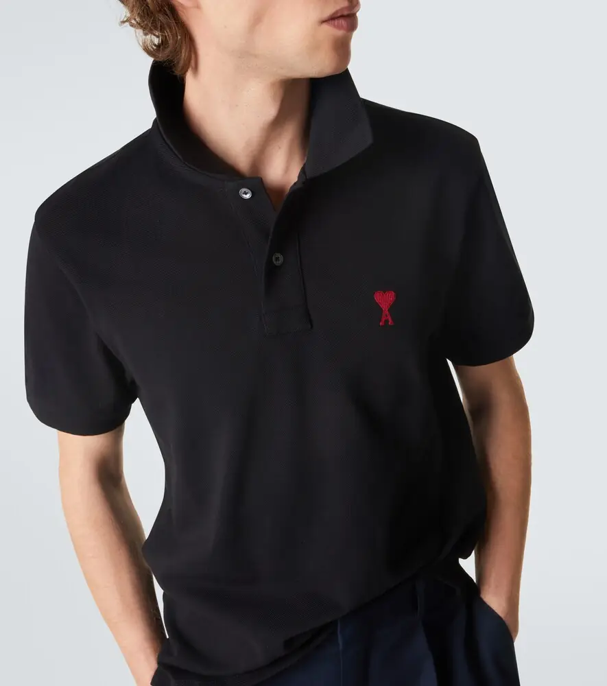 AMI PARIS Ami De Caur cotton piqué polo shirt | Thumbnail 3