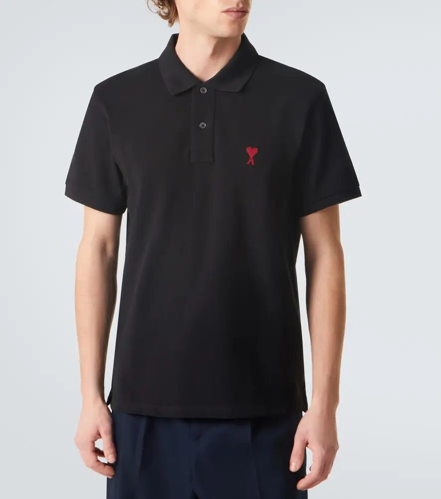 AMI PARIS Ami De Caur cotton piqué polo shirt | Thumbnail 4