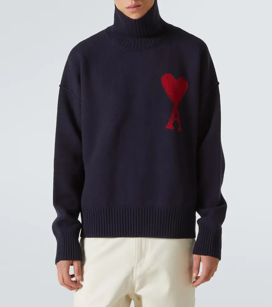 AMI PARIS Ami De Caur virgin wool turtleneck sweater | Thumbnail 2