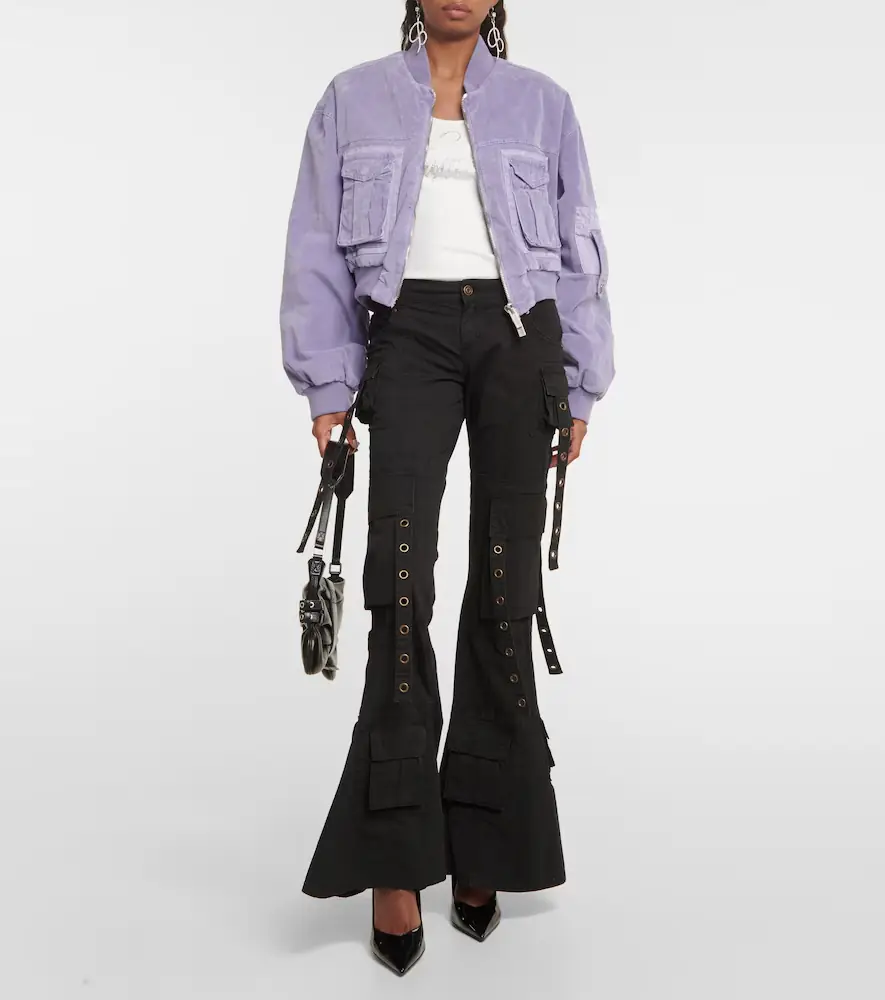 BLUMARINE Velvet bomber jacket | Thumbnail 5 BLUMARINE Velvet bomber jacket | Thumbnail 5