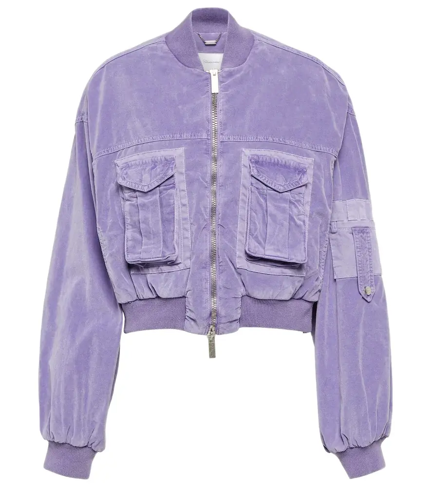 Blumarine Velvet bomber jacket | Image 1 Blumarine Velvet bomber jacket | Image 1