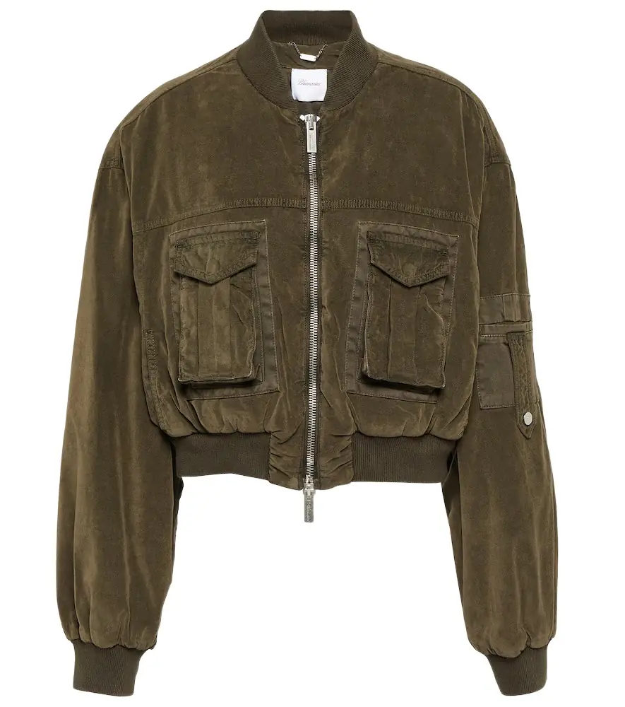 Blumarine Velvet bomber jacket | Image 1 Blumarine Velvet bomber jacket | Image 1