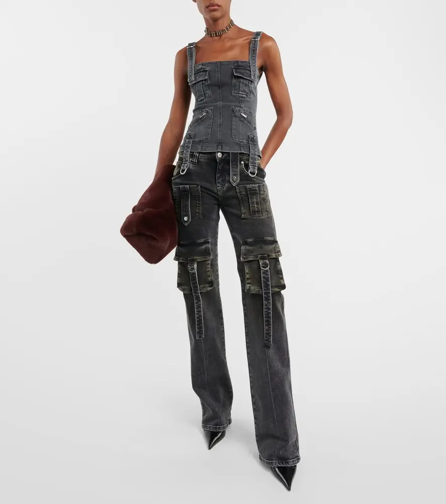 BLUMARINE Low-rise denim cargo pants | Thumbnail 5 BLUMARINE Low-rise denim cargo pants | Thumbnail 5