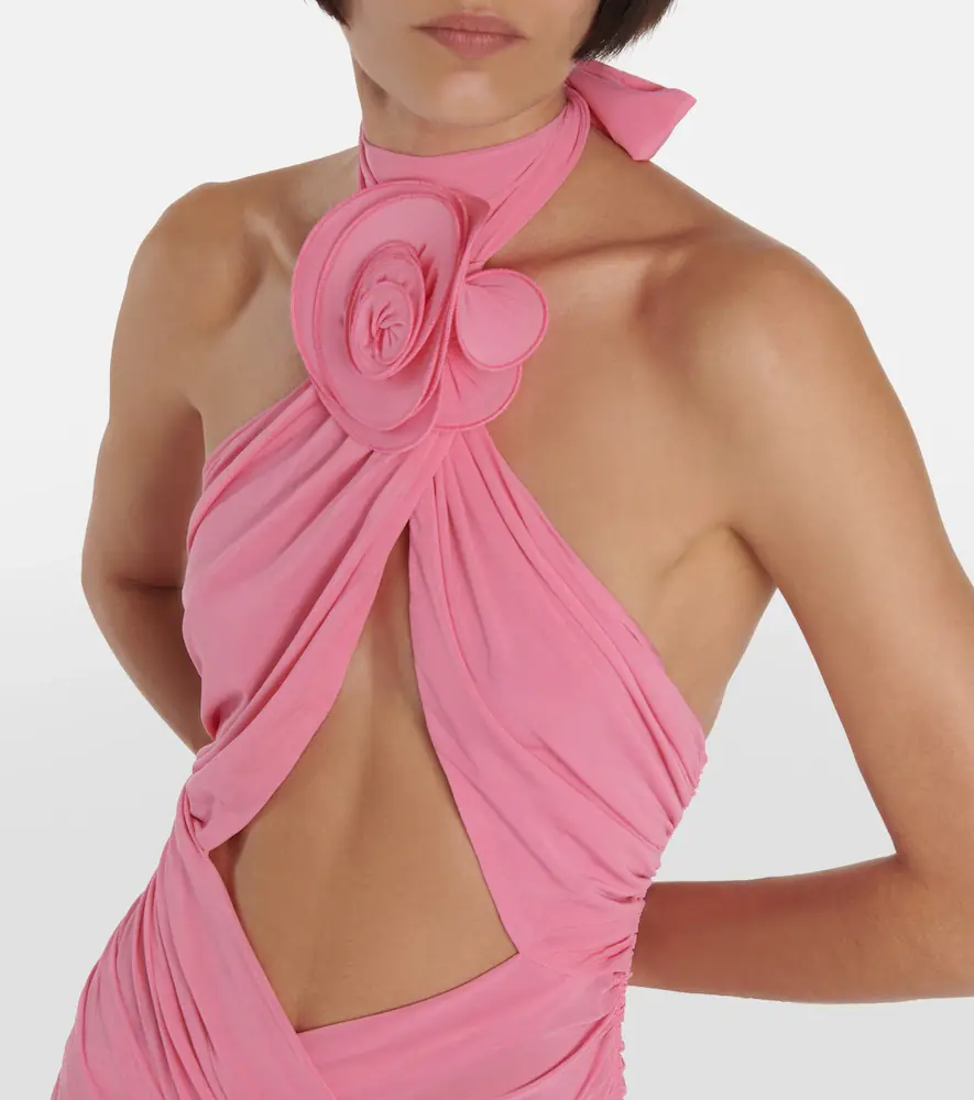 Magda Butrym Floral-appliqué silk-blend minidress | Thumbnail 3