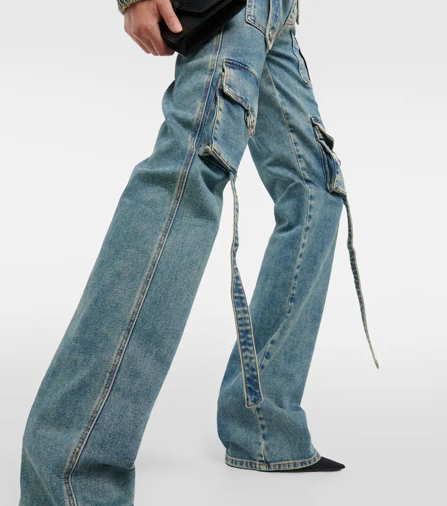 BLUMARINE Low-rise denim cargo pants | Thumbnail 3 BLUMARINE Low-rise denim cargo pants | Thumbnail 3