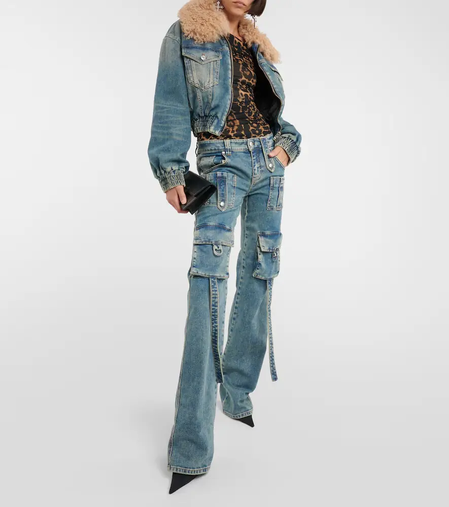 BLUMARINE Low-rise denim cargo pants | Thumbnail 6 BLUMARINE Low-rise denim cargo pants | Thumbnail 6