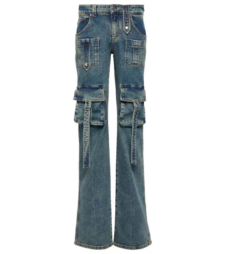 BLUMARINE Low-rise denim cargo pants | Image 1 BLUMARINE Low-rise denim cargo pants | Image 1