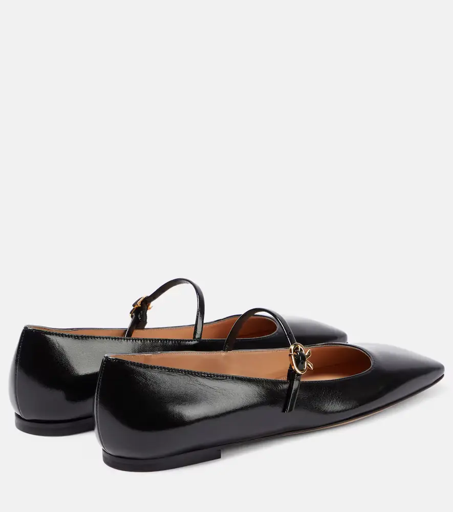 Gianvito Rossi Christina patent leather ballet flats | Thumbnail 2