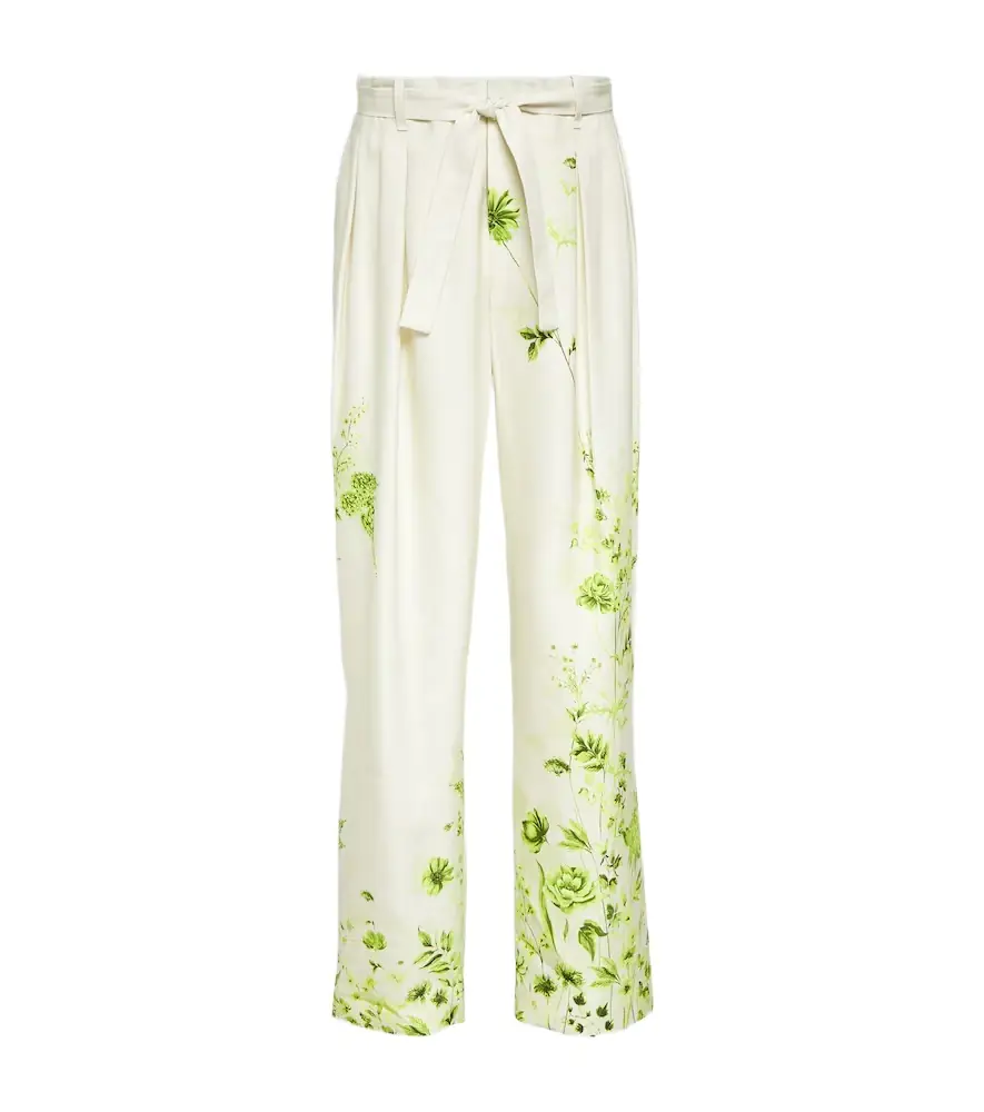 KING & TUCKFIELD Floral belted straight pants | Image 1 KING & TUCKFIELD Floral belted straight pants | Image 1