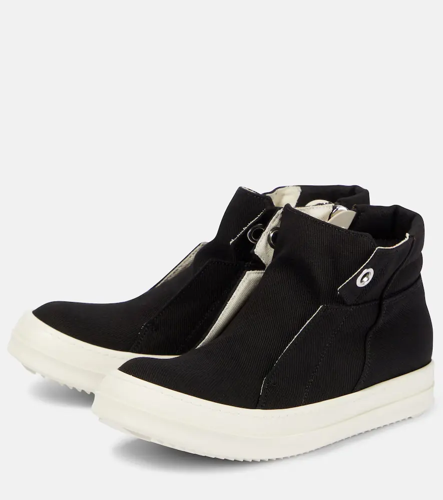 Rick Owens Dunk denim high-top sneakers | Thumbnail 4