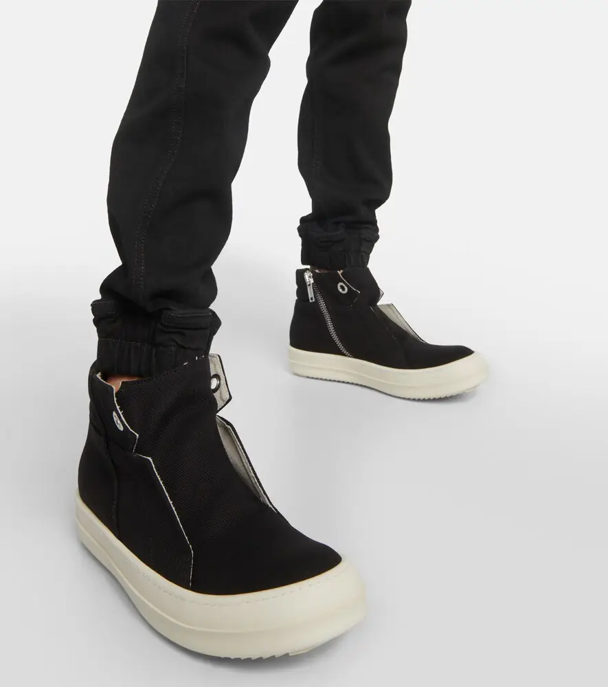 Rick Owens Dunk denim high-top sneakers | Thumbnail 5