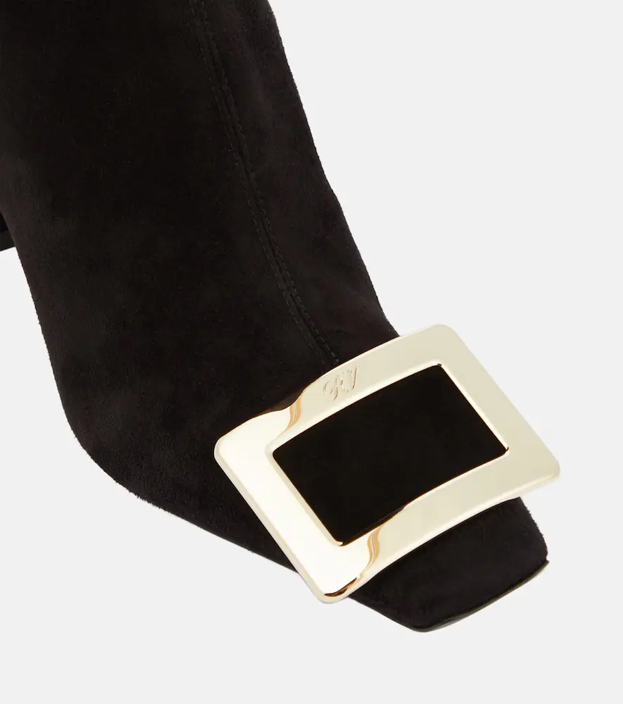 Roger Vivier Belle Vivier suede knee-high boots | Thumbnail 3