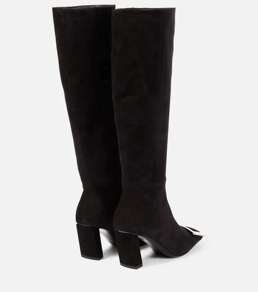 Roger Vivier Belle Vivier suede knee-high boots | Thumbnail 4