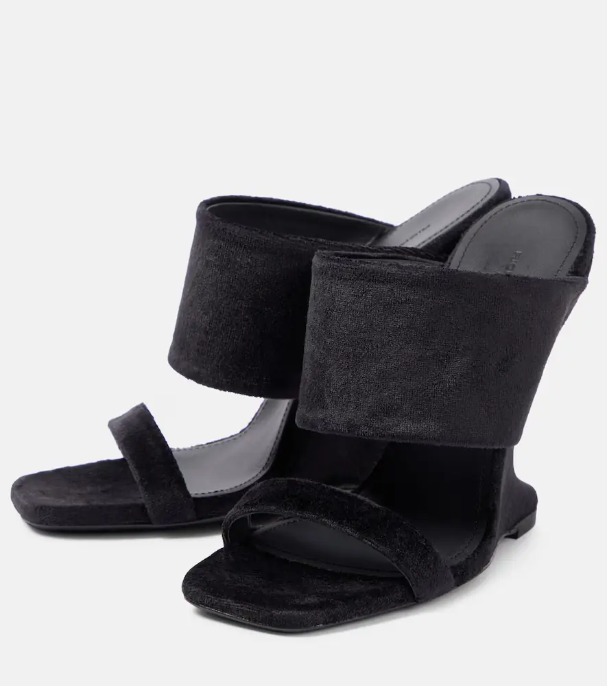 Rick Owens Cantilever suede mules | Thumbnail 4