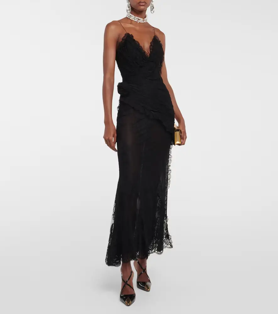 Alessandra Rich Paneled patent leather pumps | Thumbnail 2 Alessandra Rich Paneled patent leather pumps | Thumbnail 2
