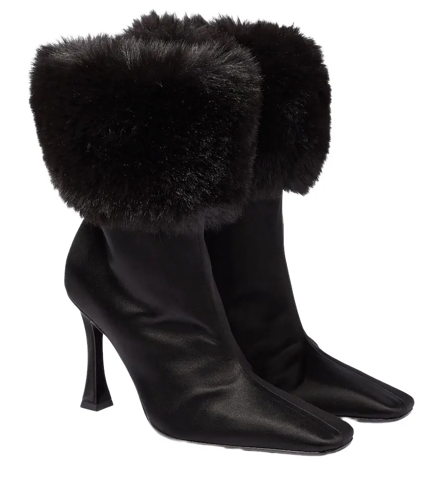 Magda Butrym Satin ankle boots