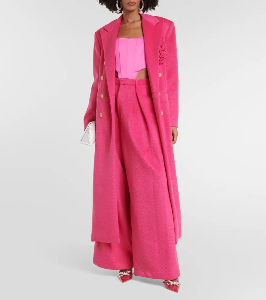 GIUSEPPE DI MORABITO High-rise wide-leg crêpe pants | Thumbnail 2