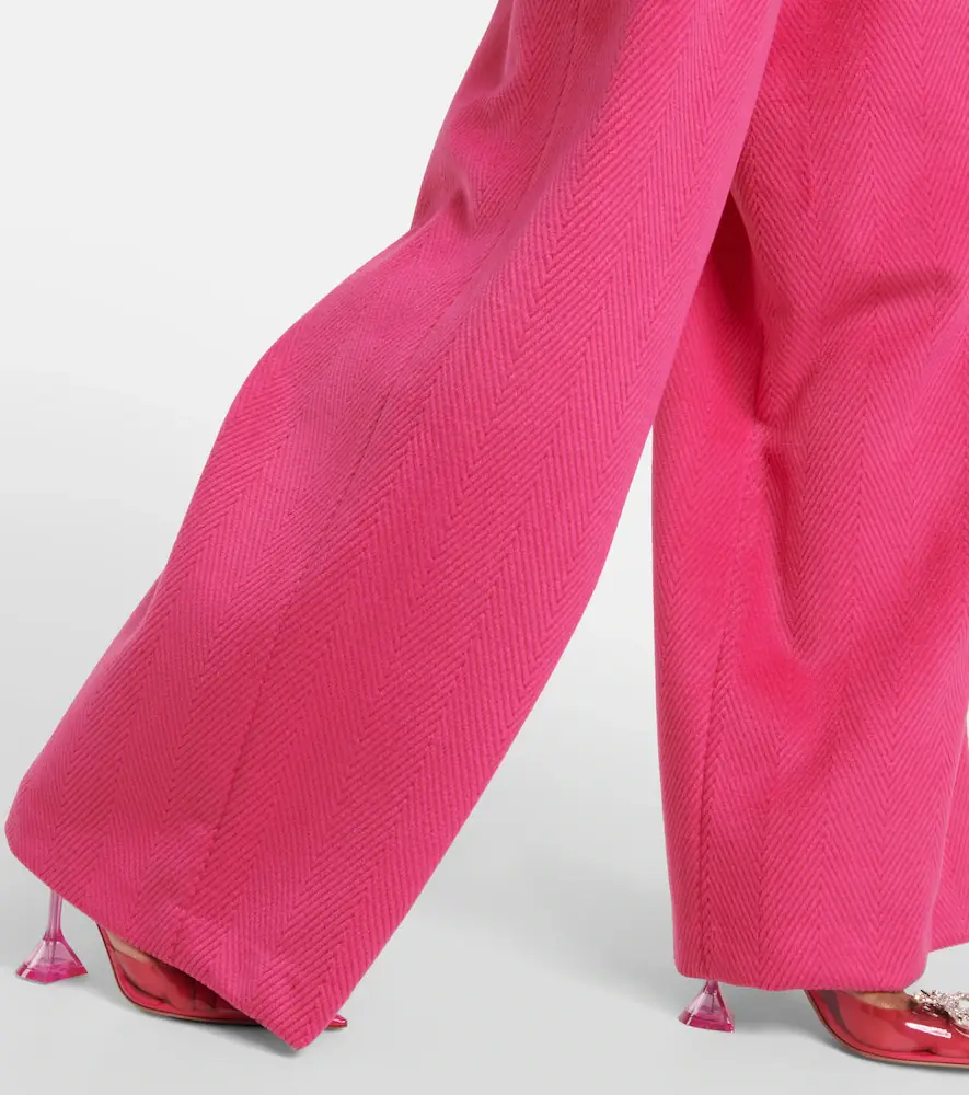 GIUSEPPE DI MORABITO High-rise wide-leg crêpe pants | Thumbnail 6