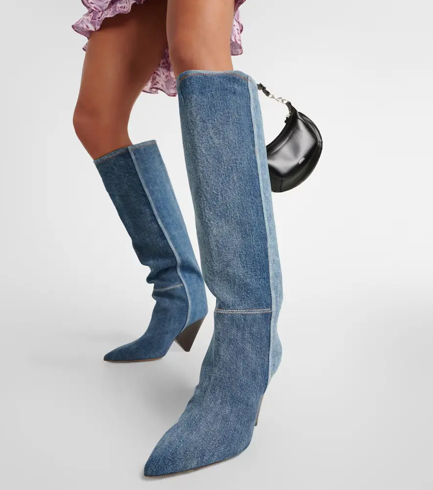 Isabel Marant Lakita denim knee-high boots | Thumbnail 2 Isabel Marant Lakita denim knee-high boots | Thumbnail 2