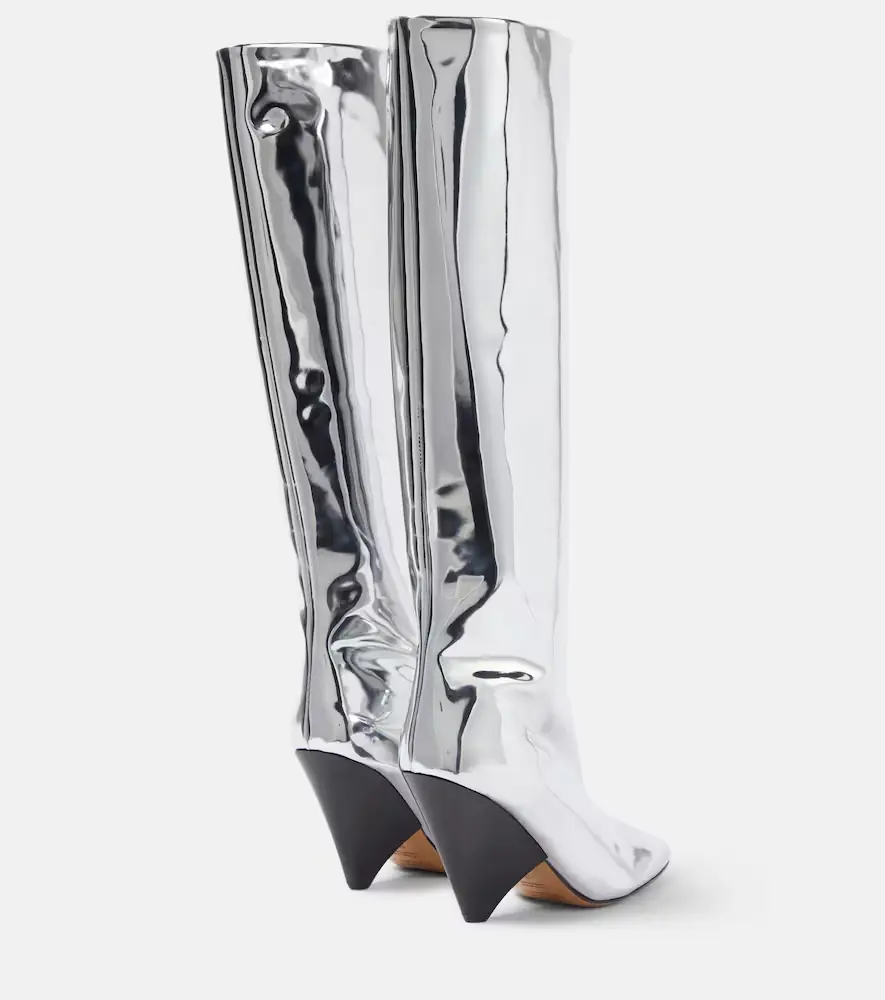 Isabel Marant Lakita mirrored knee-high boots | Thumbnail 3