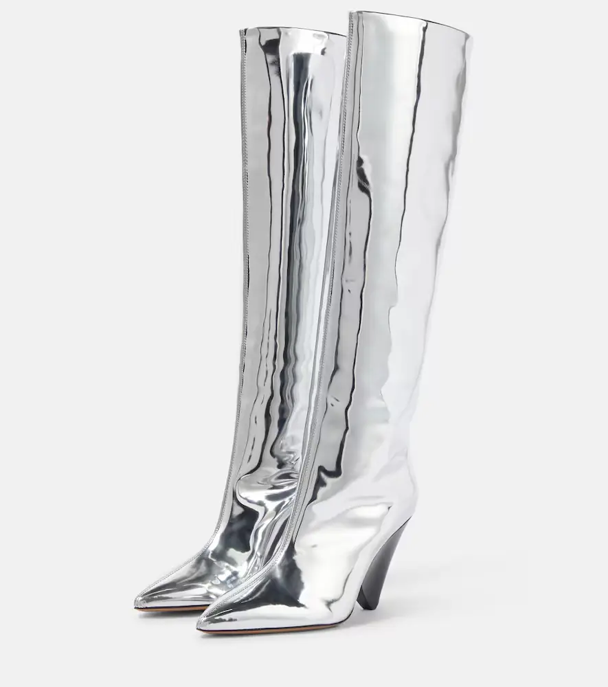 Isabel Marant Lakita mirrored knee-high boots | Thumbnail 5