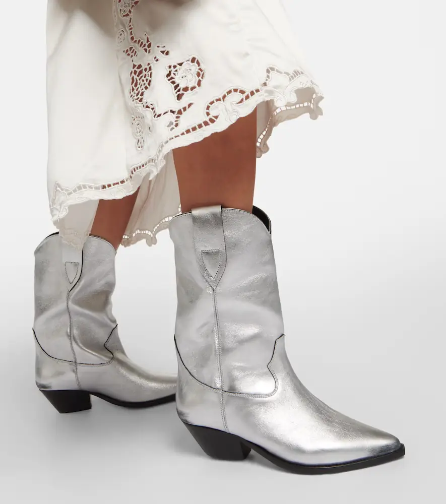 Isabel Marant Duerto metallic leather cowboy boots | Thumbnail 2