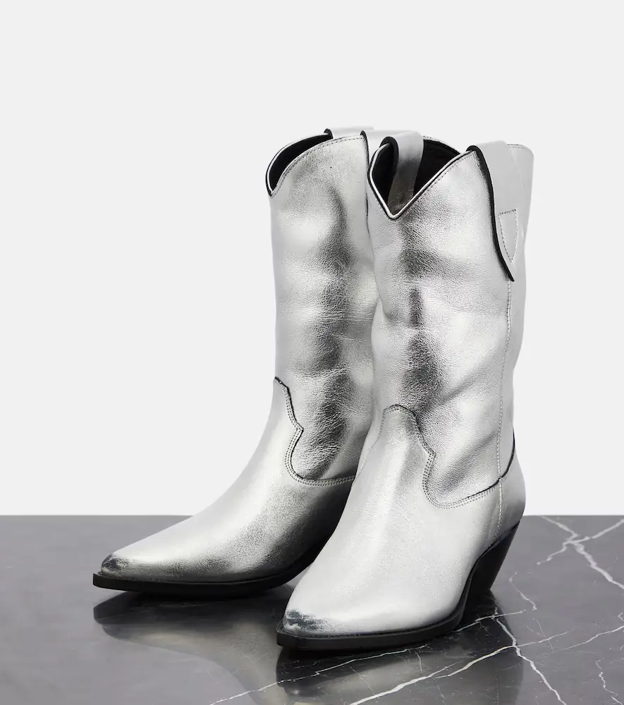 Isabel Marant Duerto metallic leather cowboy boots | Thumbnail 4