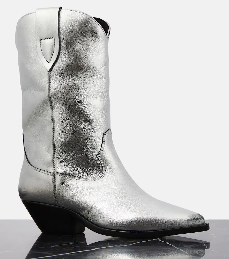 Isabel Marant Duerto metallic leather cowboy boots | Thumbnail 6