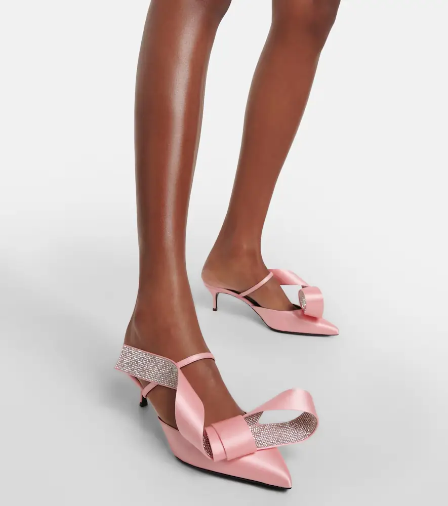 AREA x Sergio Rossi Marquise crystal-embellished mules | Thumbnail 2