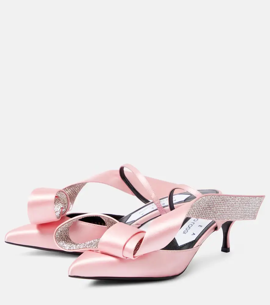 AREA x Sergio Rossi Marquise crystal-embellished mules | Thumbnail 4