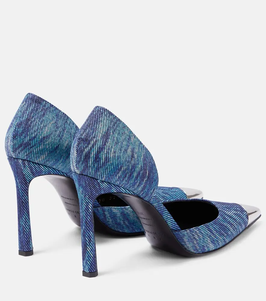 AREA x Sergio Rossi denim pumps | Thumbnail 3 AREA x Sergio Rossi denim pumps | Thumbnail 3