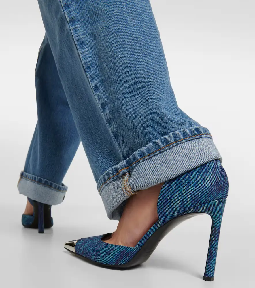 AREA x Sergio Rossi denim pumps | Thumbnail 5 AREA x Sergio Rossi denim pumps | Thumbnail 5