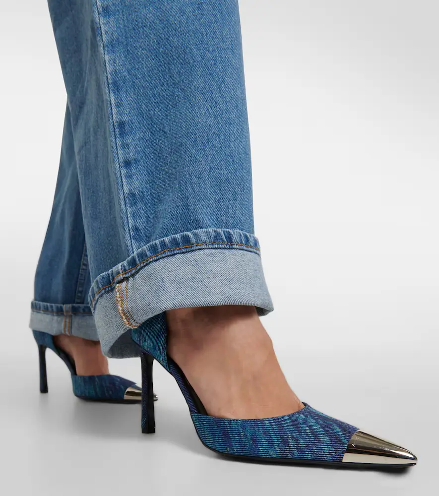 AREA x Sergio Rossi denim pumps | Thumbnail 6 AREA x Sergio Rossi denim pumps | Thumbnail 6