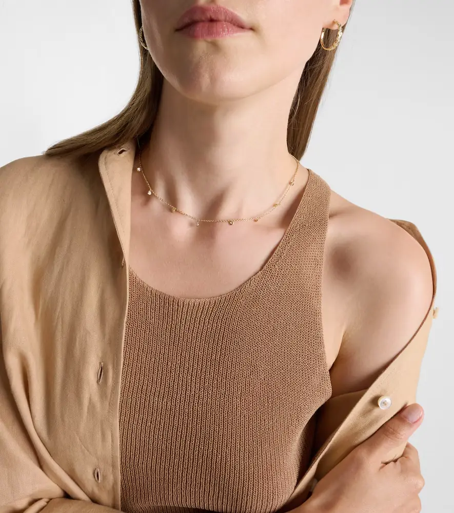Octavia Elizabeth Micro Nesting Gem 18kt gold necklace with diamonds | Thumbnail 4 Octavia Elizabeth Micro Nesting Gem 18kt gold necklace with diamonds | Thumbnail 4