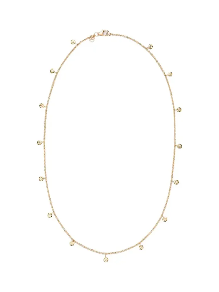 Micro Nesting Gem 18kt gold necklace with diamonds Micro Nesting Gem 18kt gold necklace with diamonds
