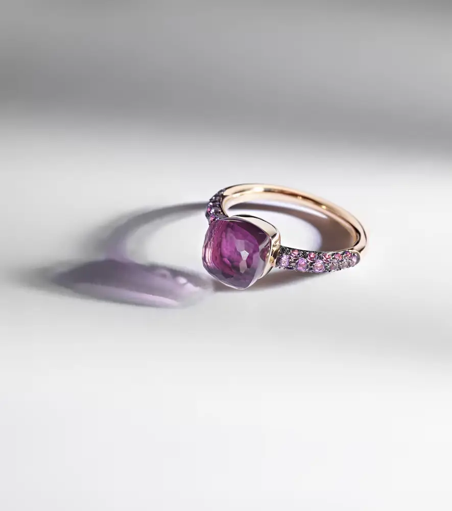 Pomellato Nudo Petit 18kt rose and white gold ring with amethyst and jade | Thumbnail 5 Pomellato Nudo Petit 18kt rose and white gold ring with amethyst and jade | Thumbnail 5