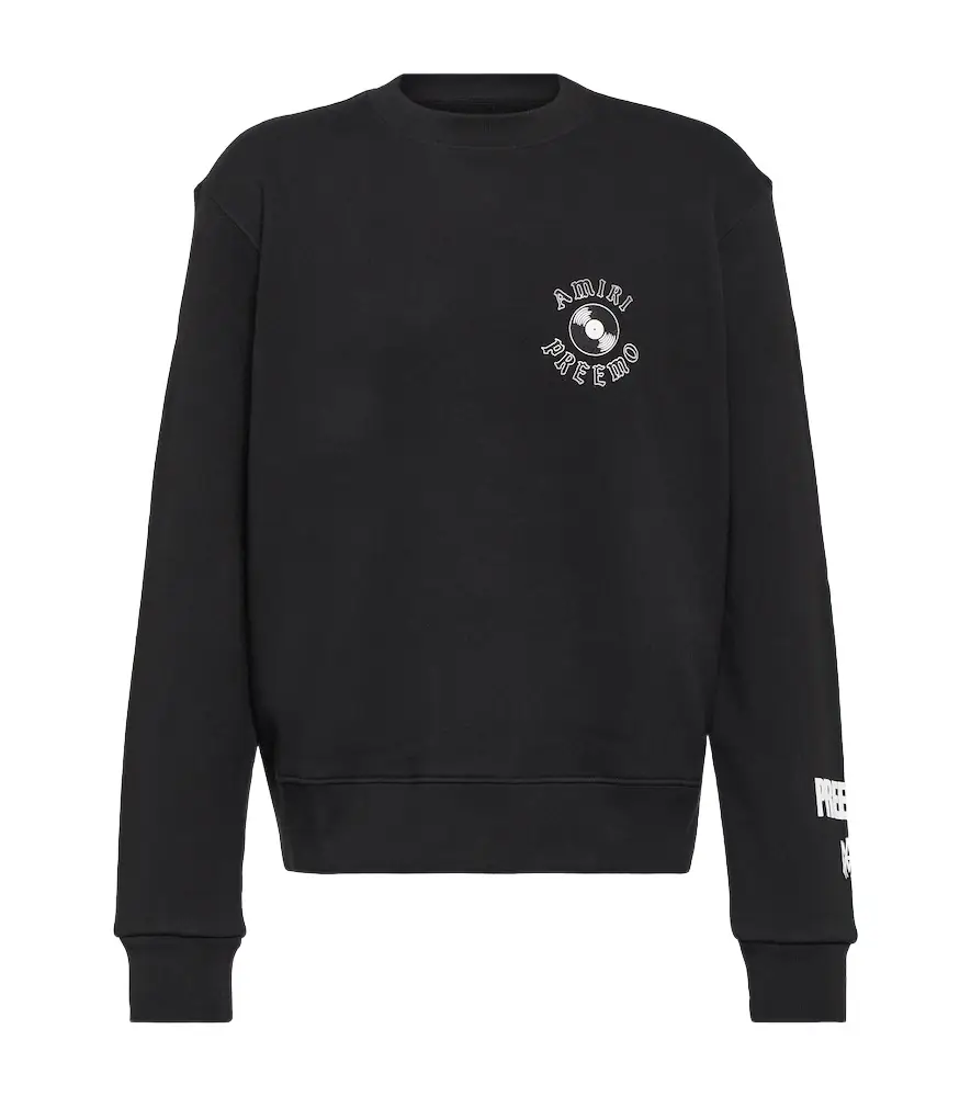AMIRI Printed cotton jersey sweatshirt