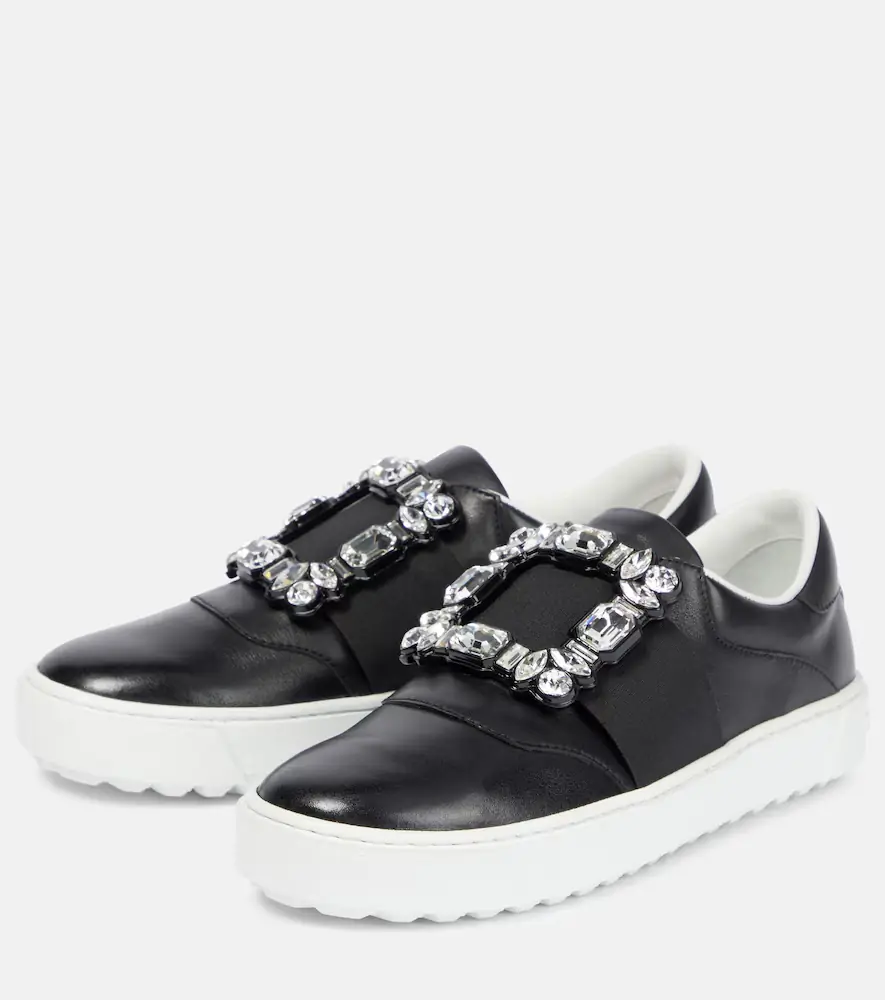 Roger Vivier Very Vivier embellished leather sneakers | Thumbnail 2