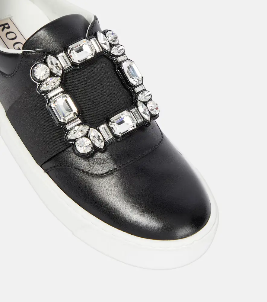 Roger Vivier Very Vivier embellished leather sneakers | Thumbnail 3