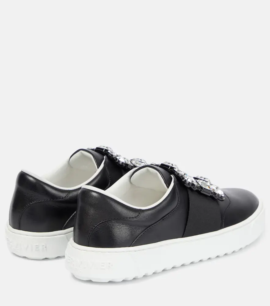 Roger Vivier Very Vivier embellished leather sneakers | Thumbnail 4