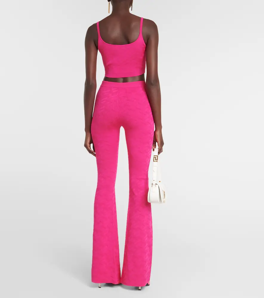 Versace La Greca high-rise flared pants | Thumbnail 3 Versace La Greca high-rise flared pants | Thumbnail 3