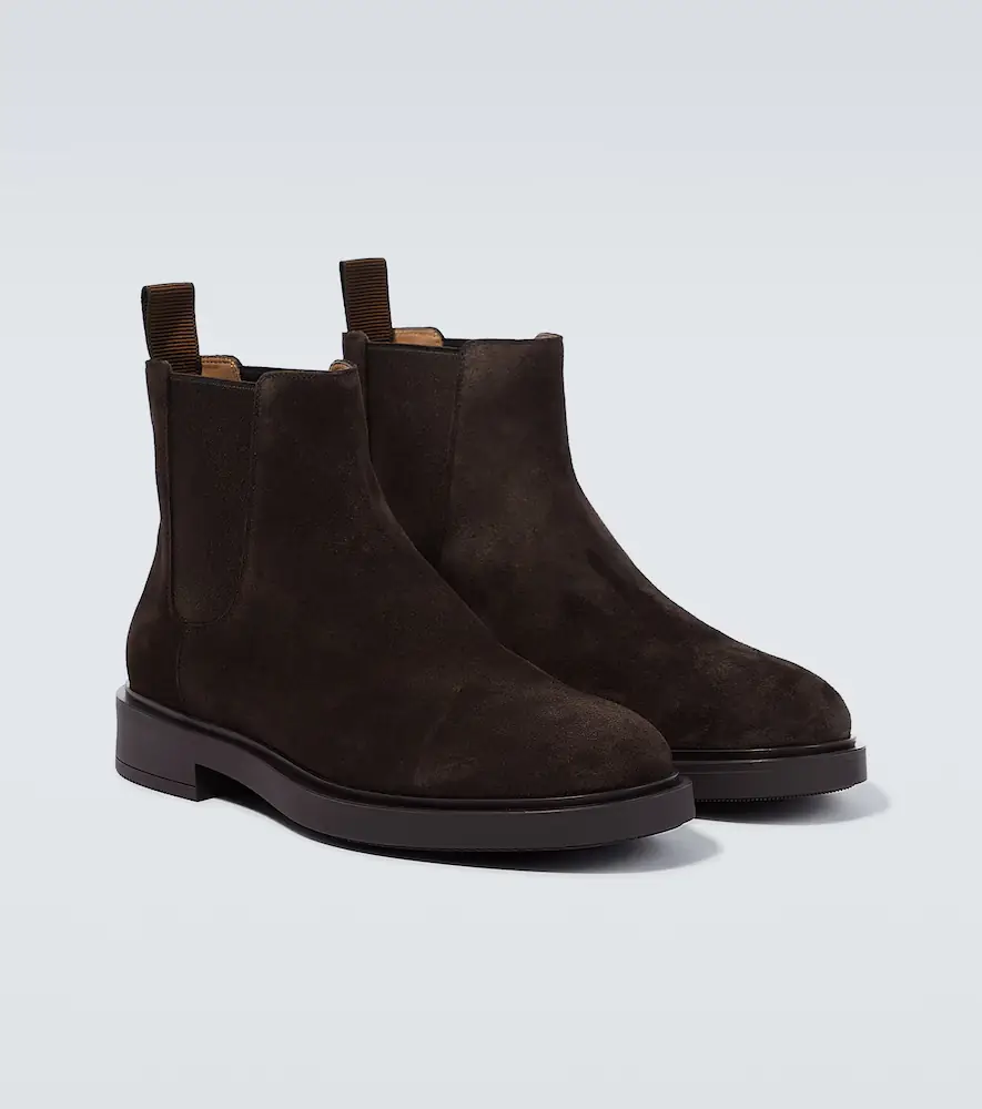 Gianvito Rossi Douglas suede chelsea boots | Thumbnail 4 Gianvito Rossi Douglas suede chelsea boots | Thumbnail 4