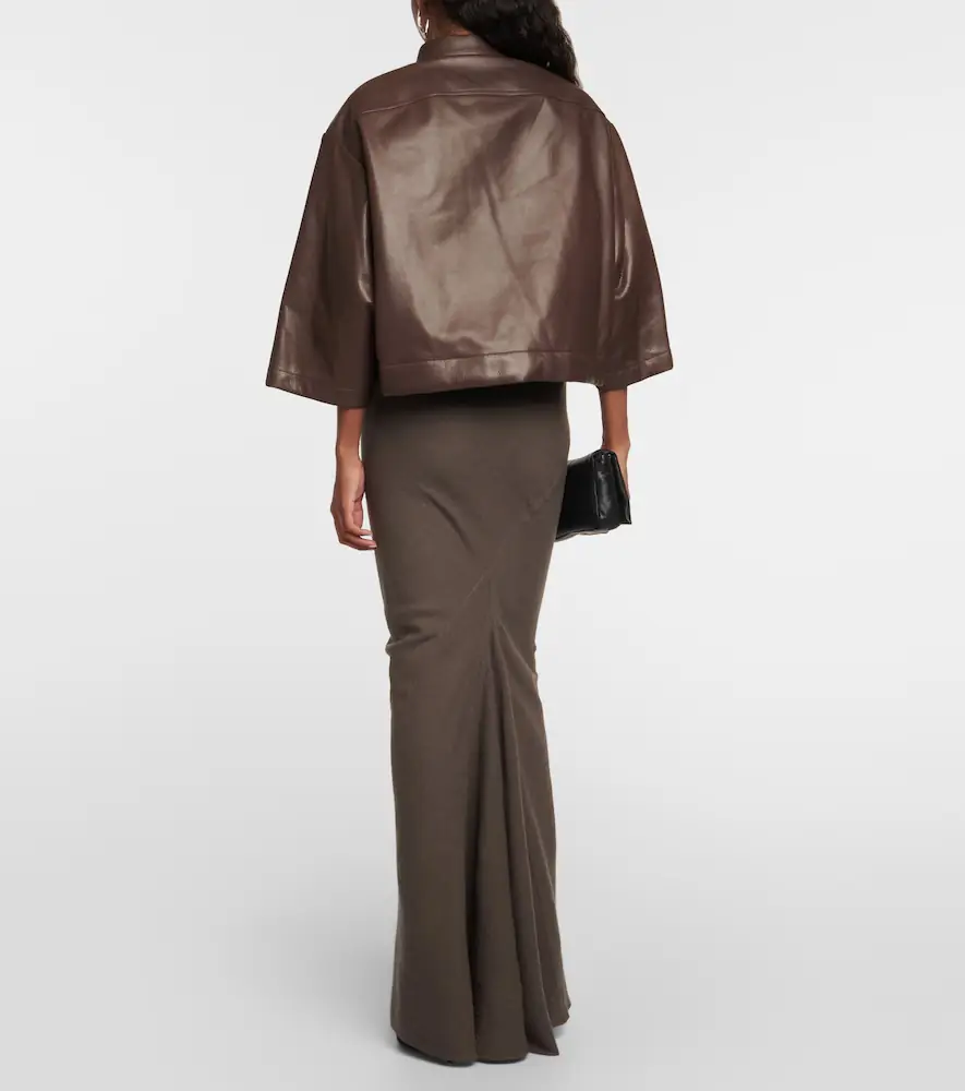 Rick Owens Cropped leather jacket | Thumbnail 4 Rick Owens Cropped leather jacket | Thumbnail 4