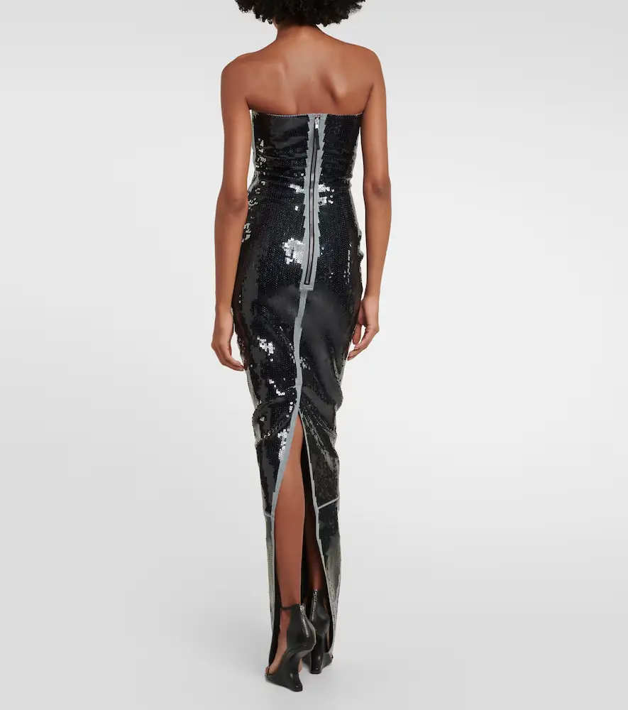 Rick Owens Strapless sequined gown | Thumbnail 2