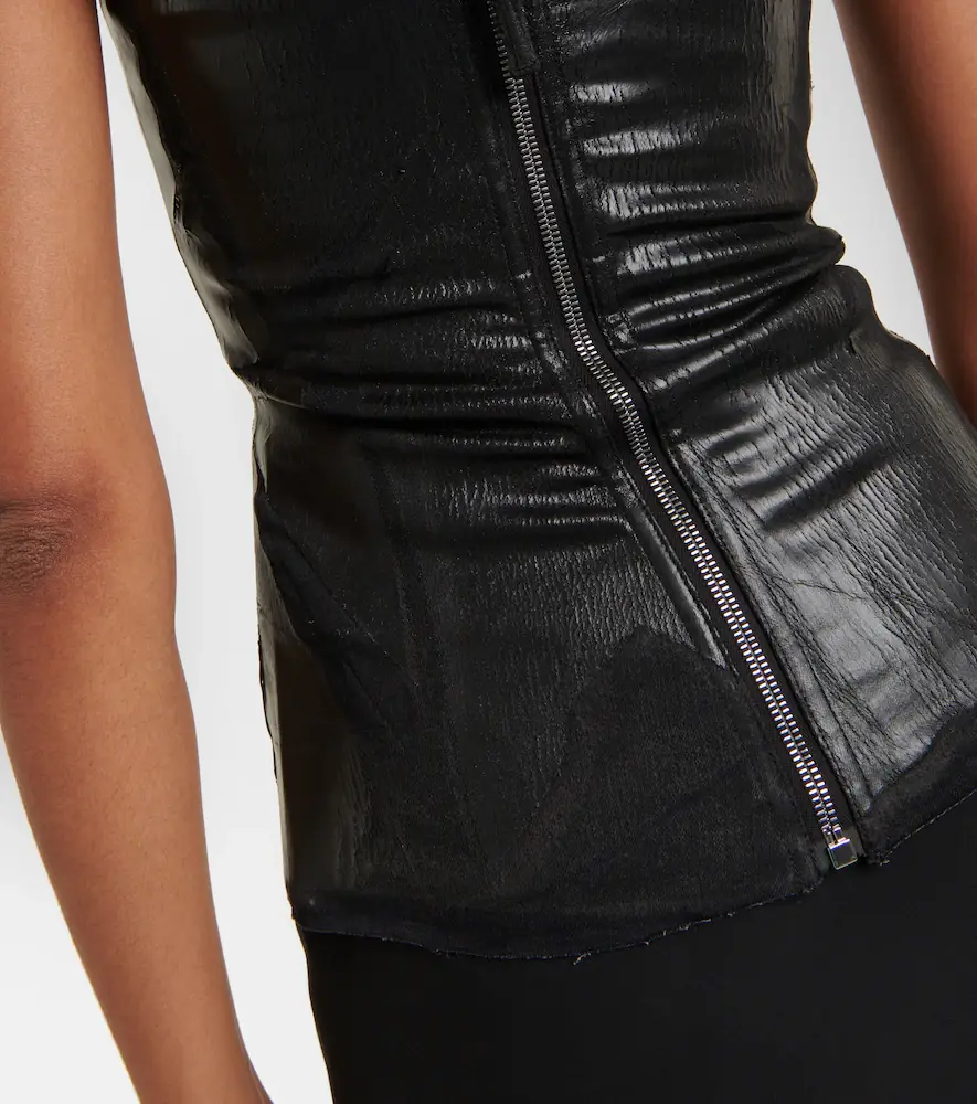 Rick Owens Coated denim bustier | Thumbnail 2 Rick Owens Coated denim bustier | Thumbnail 2