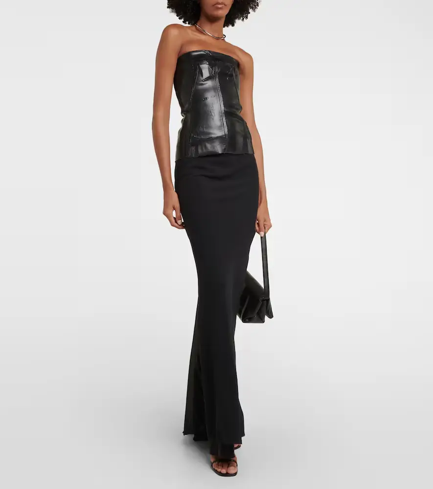 Rick Owens Coated denim bustier | Thumbnail 3 Rick Owens Coated denim bustier | Thumbnail 3
