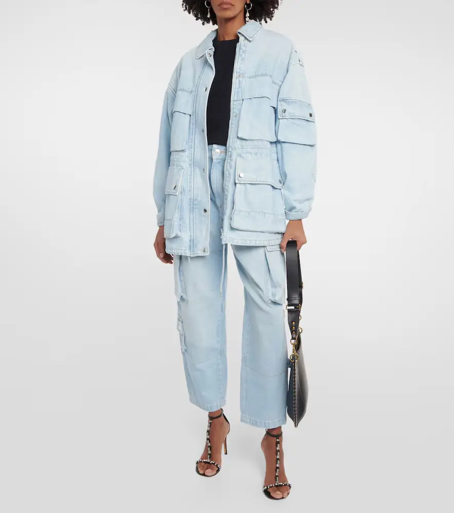Isabel Marant Elore denim cargo pants | Thumbnail 3