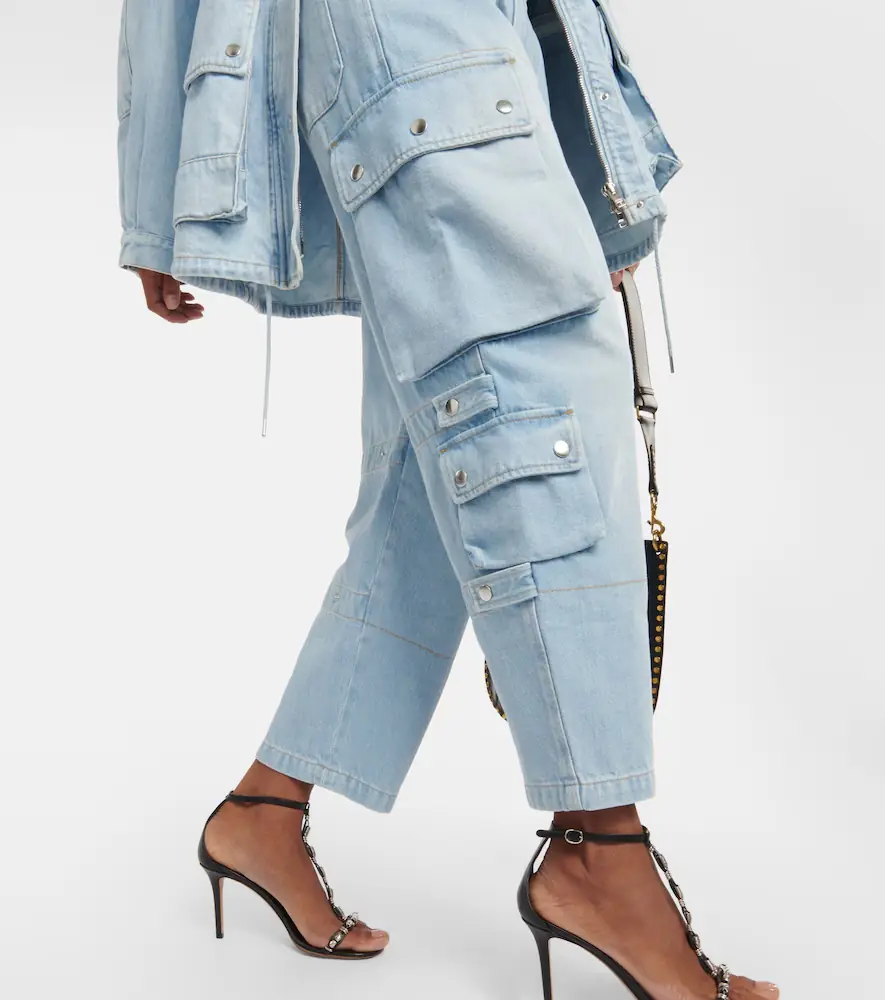 Isabel Marant Elore denim cargo pants | Thumbnail 4