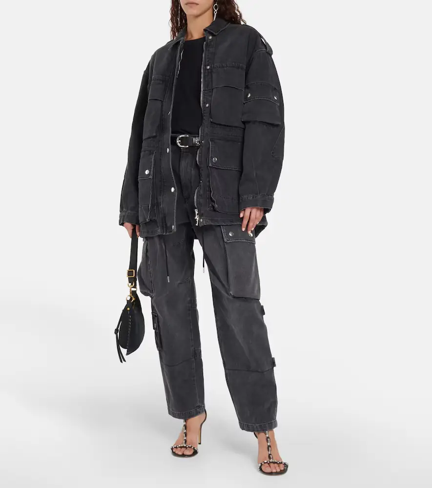 Isabel Marant Elore denim cargo pants | Thumbnail 3