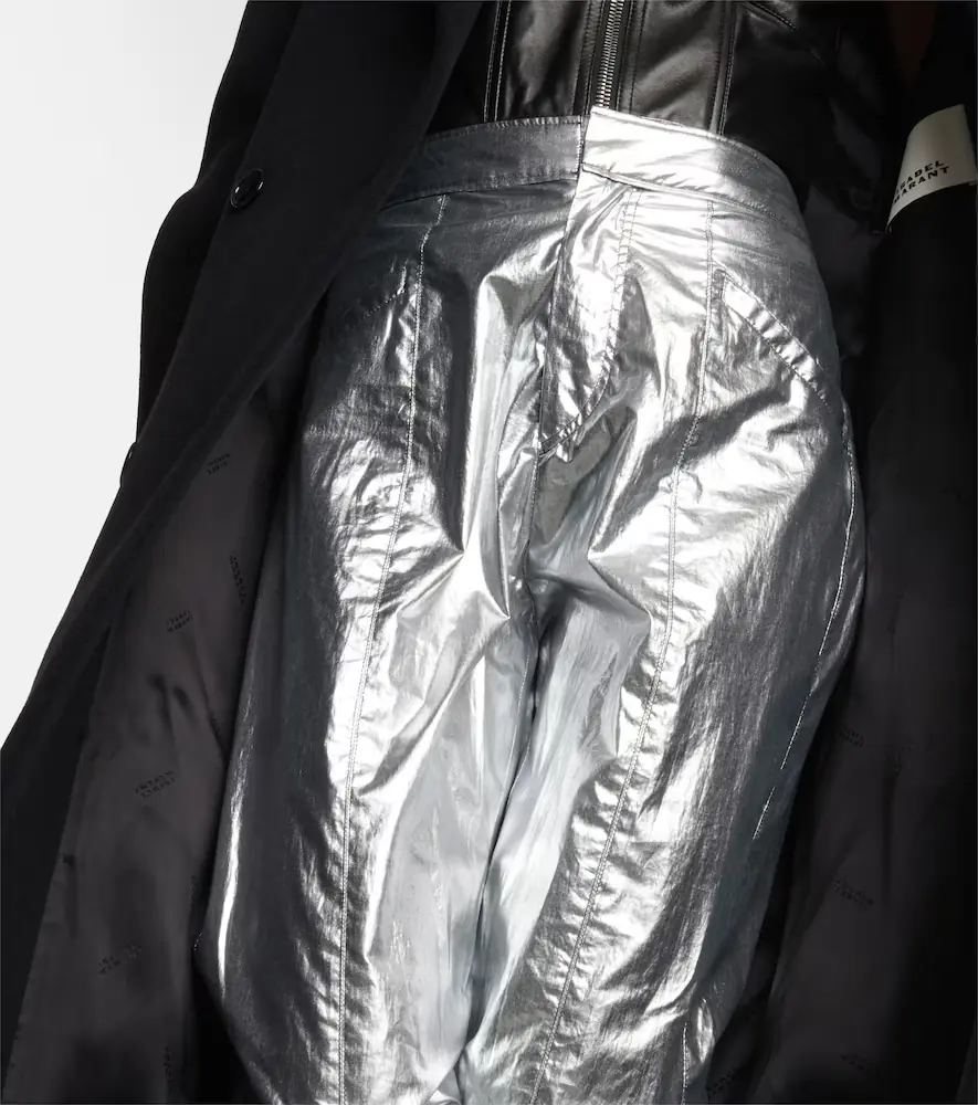 Isabel Marant Anea high-rise coated cotton pants | Thumbnail 2